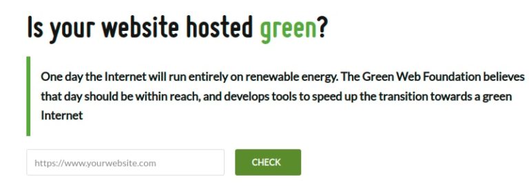 green hosting check